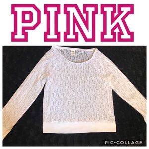 PINK Victorias Secret lace long sleeve